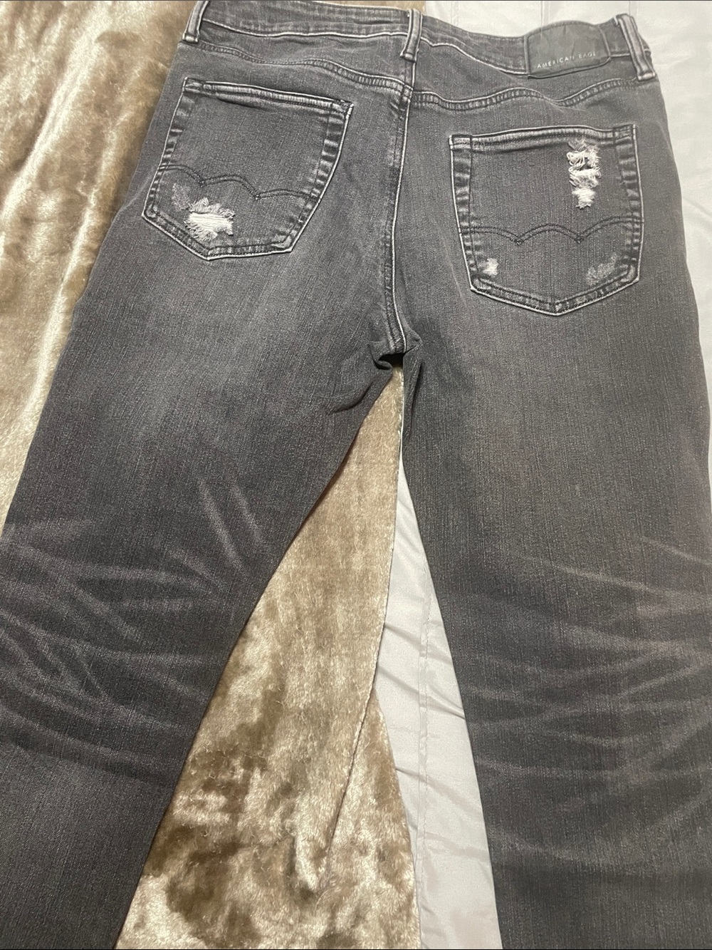 American Eagle Outfitters Charcoal Gray Slim Straight Jeans